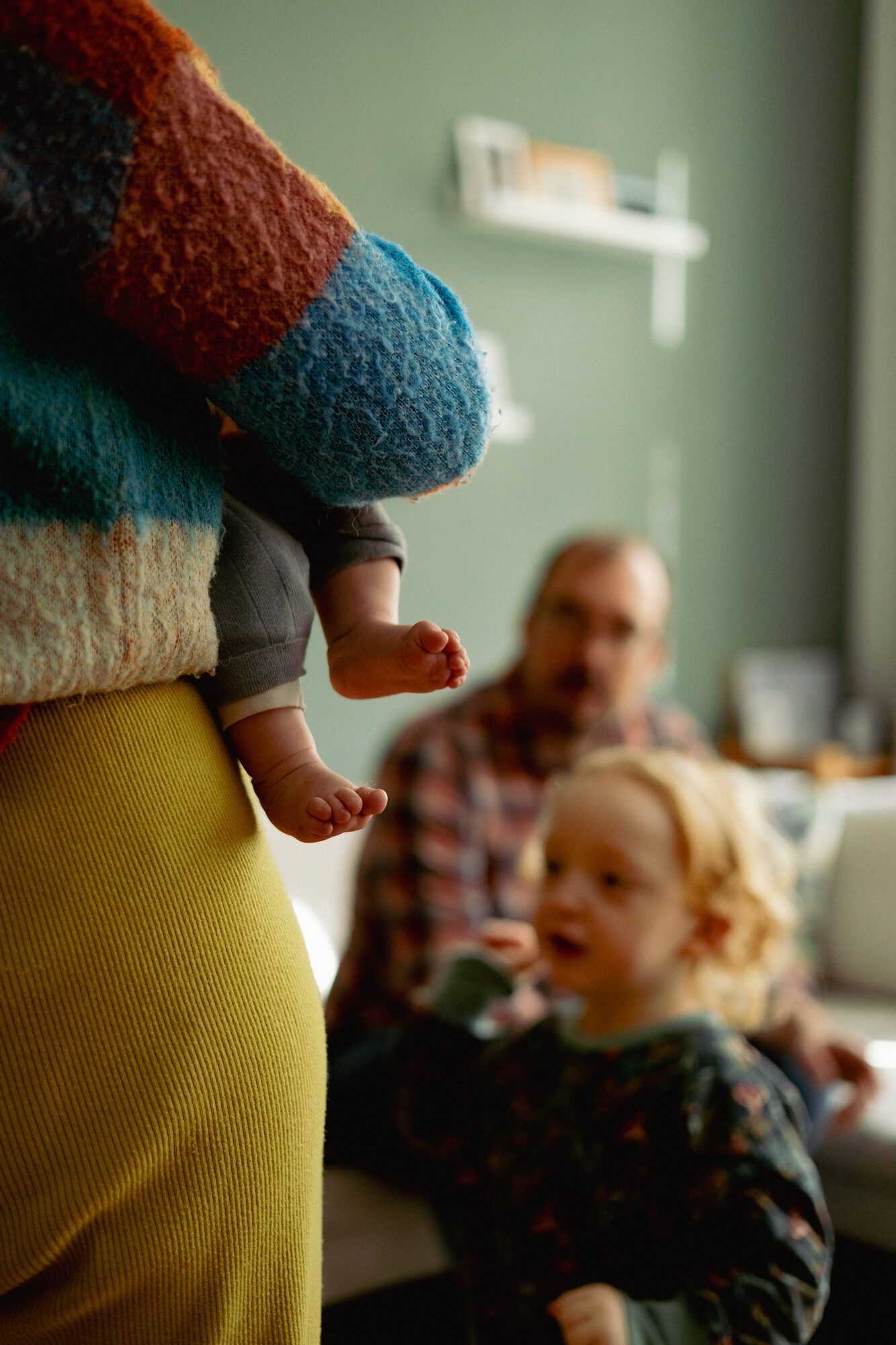 Familie in der Küche